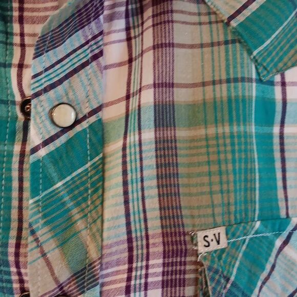 Salt Valley Snap Front Western Top Coastal Cowgirl - Picture 4 of 11